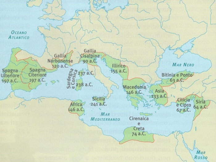 紀元前1世紀地中海地図